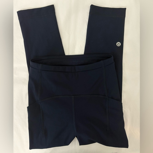 lululemon athletica Pants - Lululemon Swift Speed High‑Rise Crop 21″ | True Navy | Size 0 | EUC